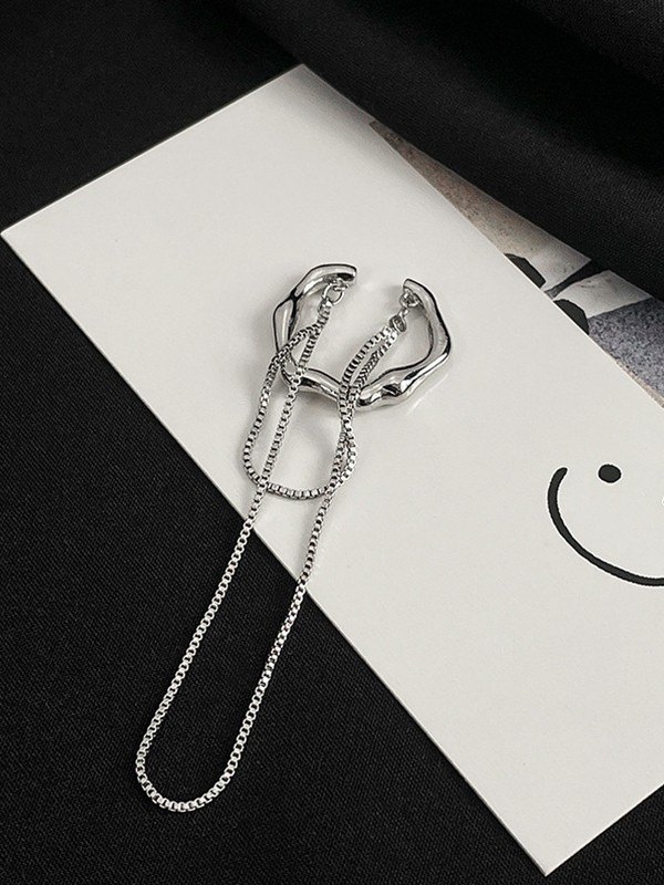 1pc Tassel Chain Irregular Ear Cuff