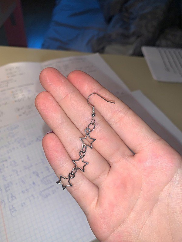 Hollow Out Star Drop Earrings