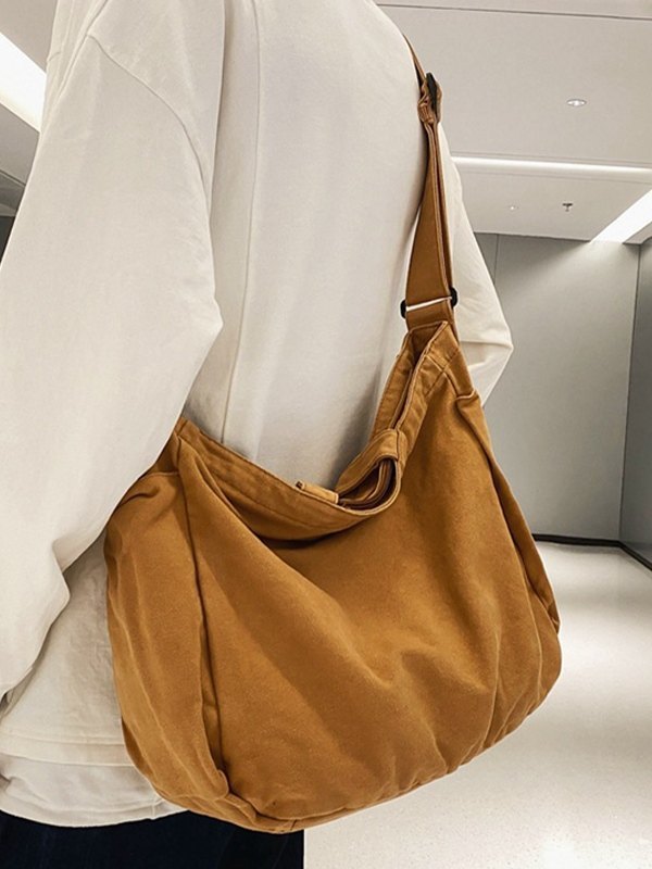 Vintage Wash Large Canvas Tote Bag