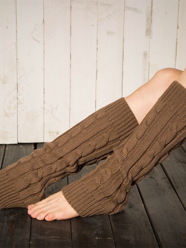 Winter Warm Cable Knit Leg Warmer