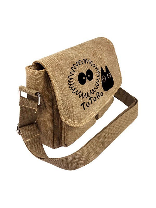 Vintage Cartoon Canvas Messenger Bag