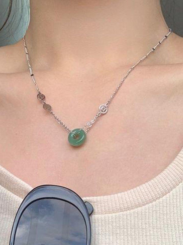 Vintage Coin Pendant Necklace