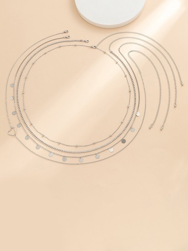 4pcs Simple Belly Chain Set