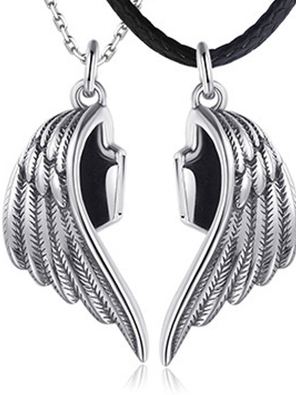 1pair Angel Devil Wing Pendant Necklaces