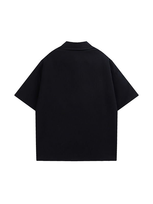 Men’s Punk Graphic Button Down Shirt