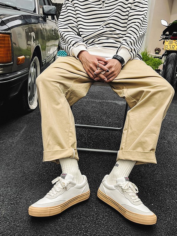 Men’s Low Top Strap Canvas Sneakers