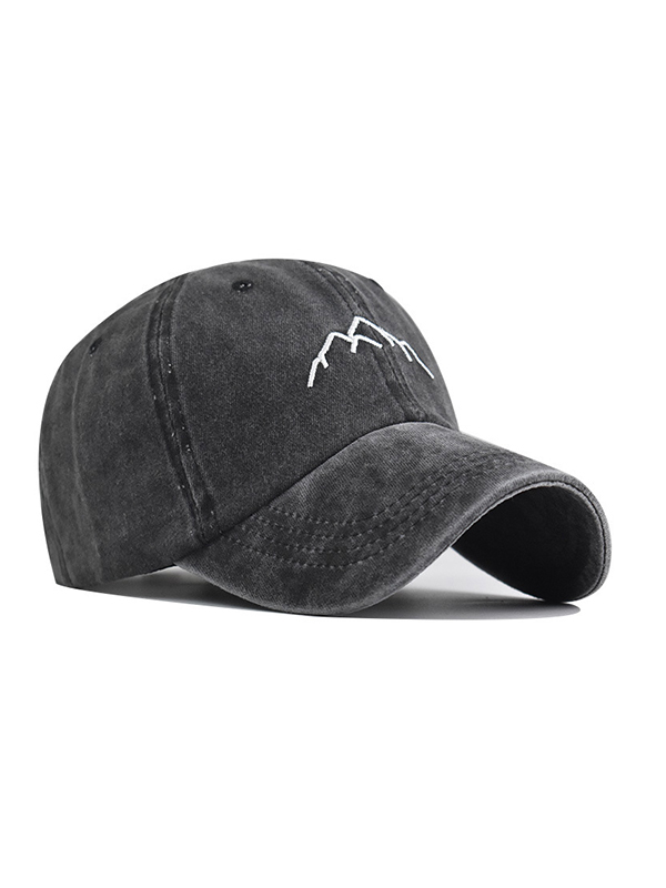 Embroidered Washed Baseball Cap