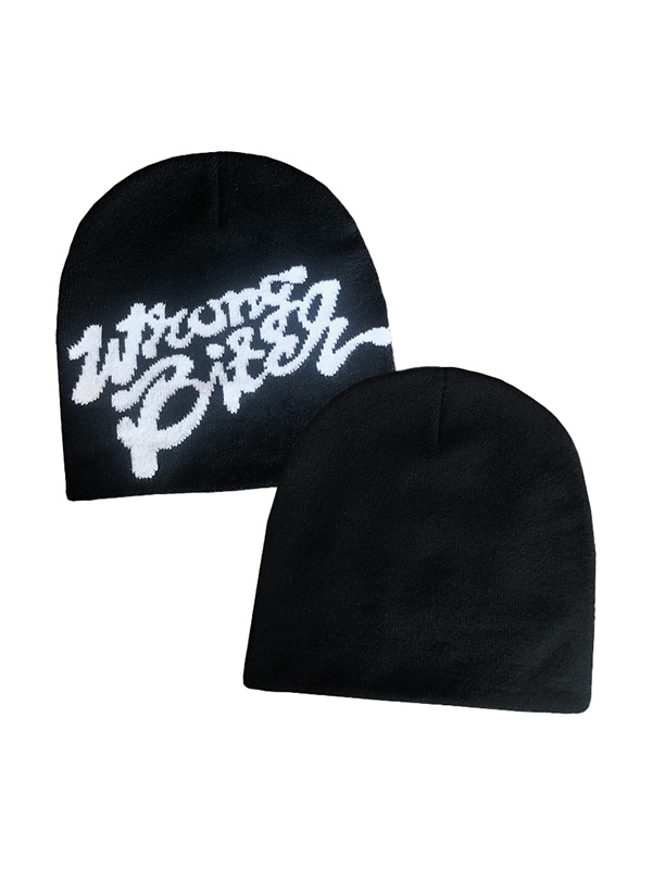 Letter Print Beanie Hat