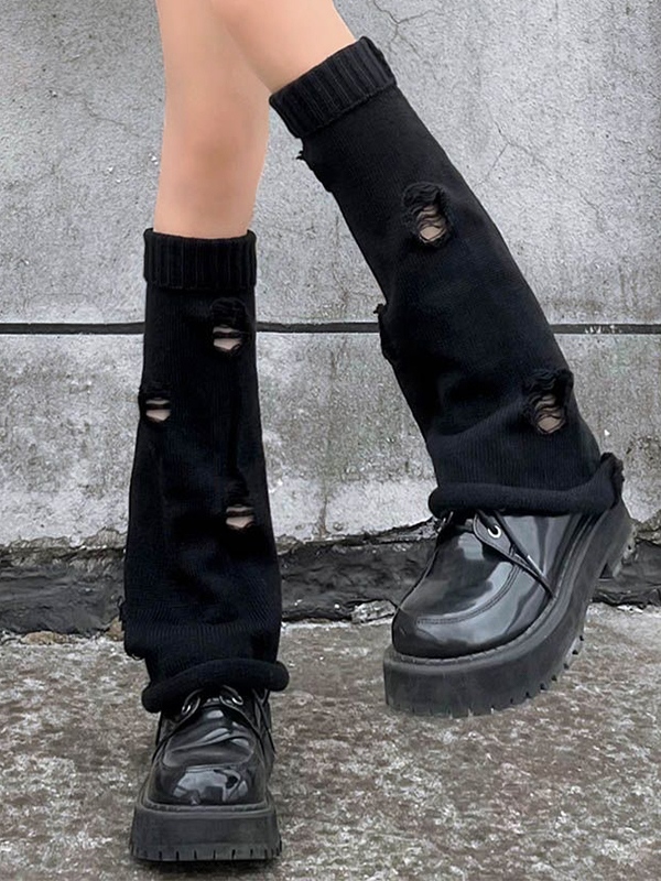 Ripped Flare Leg Warmer