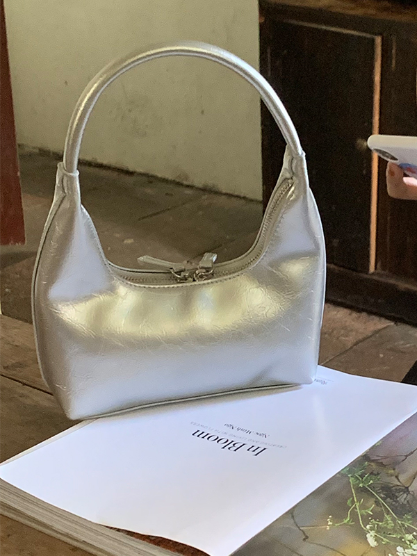 French Versatile Solid Color Shoulder Bag