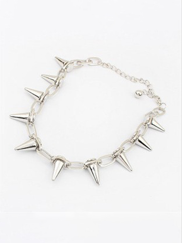 Punk Rivet Link Choker Necklace