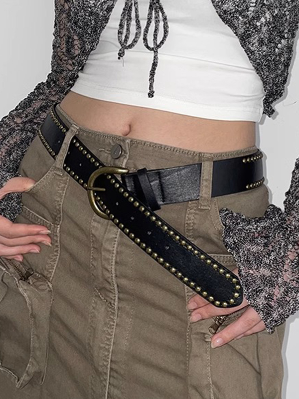 Vintage River Decor Buckle Belt