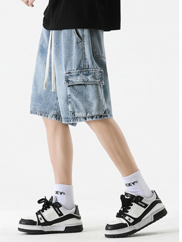 Men’s Pocket Denim Cargo Shorts