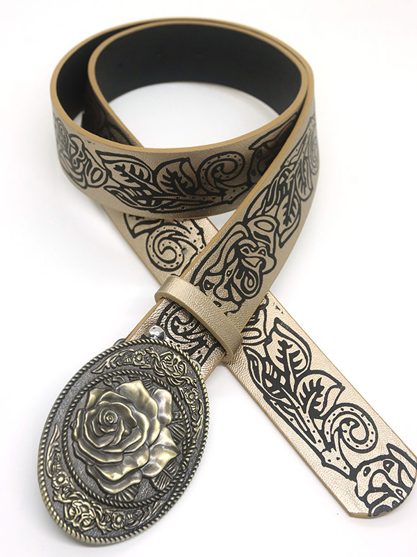 Vintage Embossed Personalized Belt