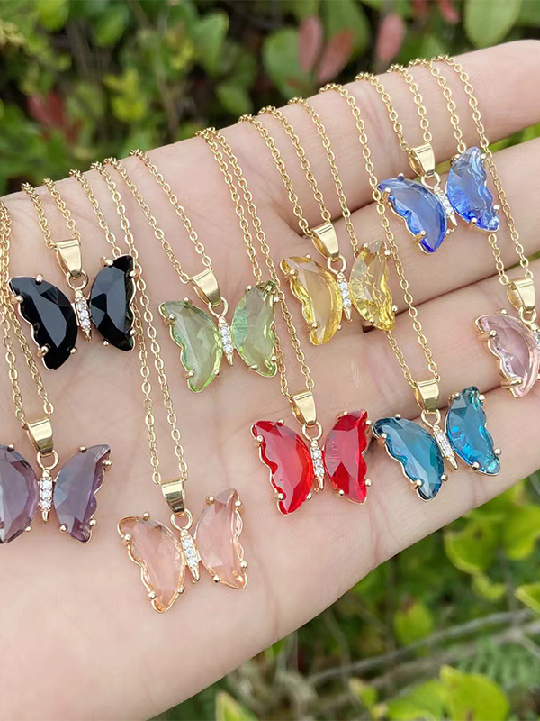 Personalized Butterfly Necklace