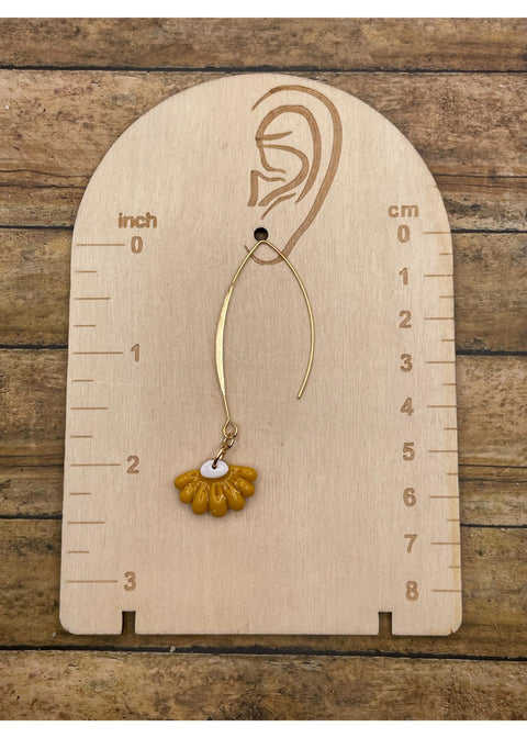 Pendientes de margaritas amarillas «Spring Fling»